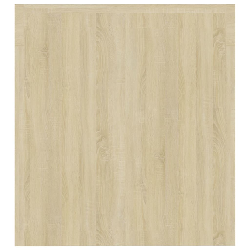 vidaXL Έπιπλο Τηλεόρασης με LED Sonoma Δρυς 140 x 36,5 x 40 εκ.