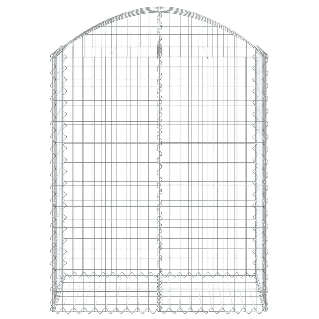 vidaXL Συρματοκιβώτιο Τοξωτό 100x50x120/140εκ. από Γαλβανισμένο Χάλυβα