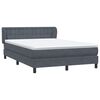 vidaXL Box Spring &Kappa;&rho;&epsilon;&beta;ά&tau;&iota; &mu;&epsilon; &sigma;&tau;&rho;ώ&mu;&alpha; &Sigma;&kappa;&omicron;ύ&rho;&omicron; &gamma;&kappa;&rho;&iota; 140x220 cm &Beta;&epsilon;&lambda;&omicron;ύ&delta;&iota;&nu;&omicron;