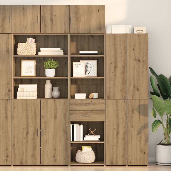 vidaXL Highboard Artisan Oak 50 x 42,5 x 185 &epsilon;&kappa;. &Epsilon;&pi;&epsilon;&xi;&epsilon;&rho;&gamma;&alpha;&sigma;&mu;έ&nu;&omicron; &xi;ύ&lambda;&omicron;