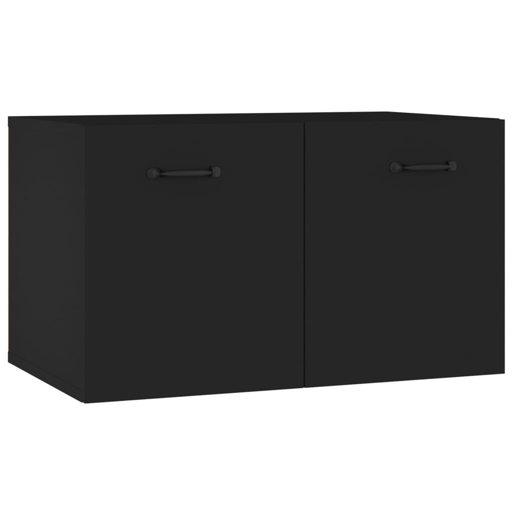 vidaXL Ντουλάπι Τοίχου Μαύρο 60x36,5x35 εκ. από Επεξεργασμένο Ξύλο