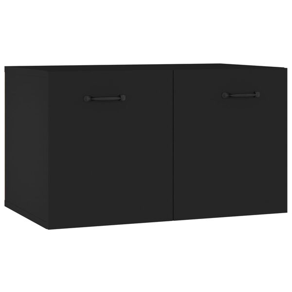 vidaXL Ντουλάπι Τοίχου Μαύρο 60x36,5x35 εκ. από Επεξεργασμένο Ξύλο