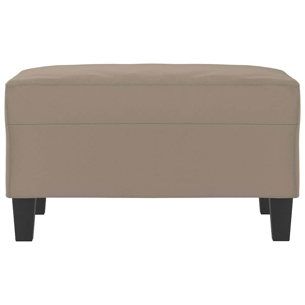 vidaXL Υποπόδιο Taupe 70 x 55 x 41 εκ. από Ύφασμα Μικροϊνών