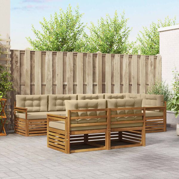 vidaXL &Sigma;&epsilon;&iota;&rho;ά &Kappa;&alpha;&nu;&alpha;&pi;έ &Epsilon;&xi;&omega;&tau;&epsilon;&rho;&iota;&kappa;&omicron;ύ &mu;&epsilon; &mu;&alpha;&xi;&iota;&lambda;ά&rho;&iota; 7 pcs &Phi;&upsilon;&sigma;&iota;&kappa;ό &kappa;&alpha;&iota; &Mu;&pi;&epsilon;&zeta;