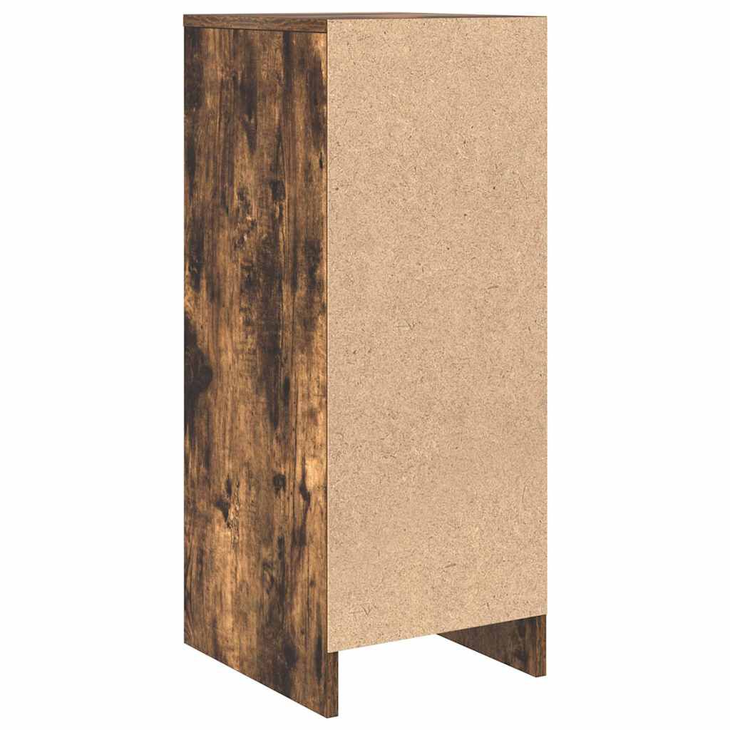 vidaXL Sideboard Καπνιστή δρυς 29,5x34x76 cm Κατασκευασμένο ξύλο