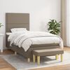 vidaXL &Kappa;&rho;&epsilon;&beta;ά&tau;&iota; Boxspring &mu;&epsilon; &Sigma;&tau;&rho;ώ&mu;&alpha; Taupe 90x190 &epsilon;&kappa;.&Upsilon;&phi;&alpha;&sigma;&mu;ά&tau;&iota;&nu;&omicron;