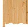 vidaXL Πλαϊνό γραφείο Drammen Δρυς 79 x 43 x 75.5 εκ Μασίφ ξύλο πεύκου