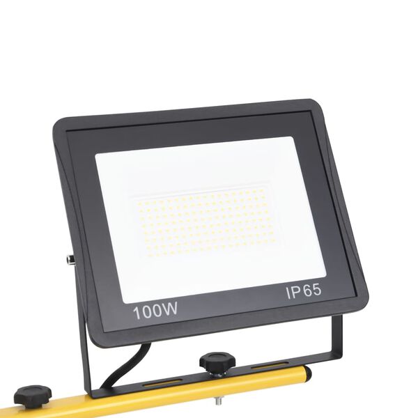 vidaXL Προβολέας LED με Τρίποδο Θερμό Λευκό 2 x 100 W