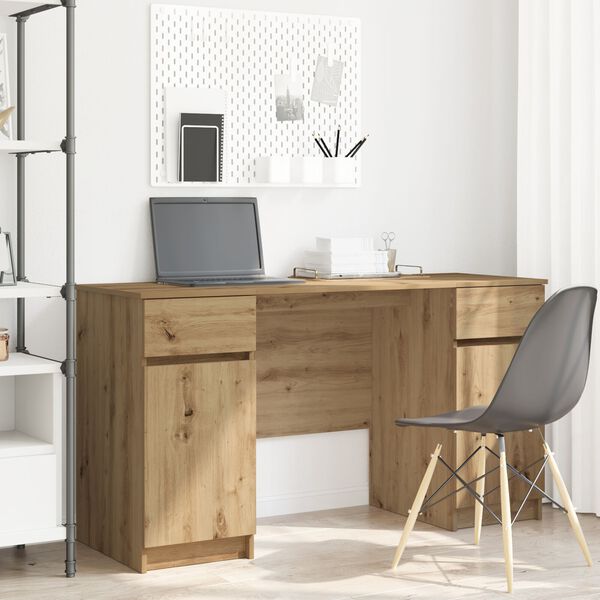 vidaXL Γραφείο Artisan Oak 140x49x76 εκ. Επεξεργασμένο ξύλο