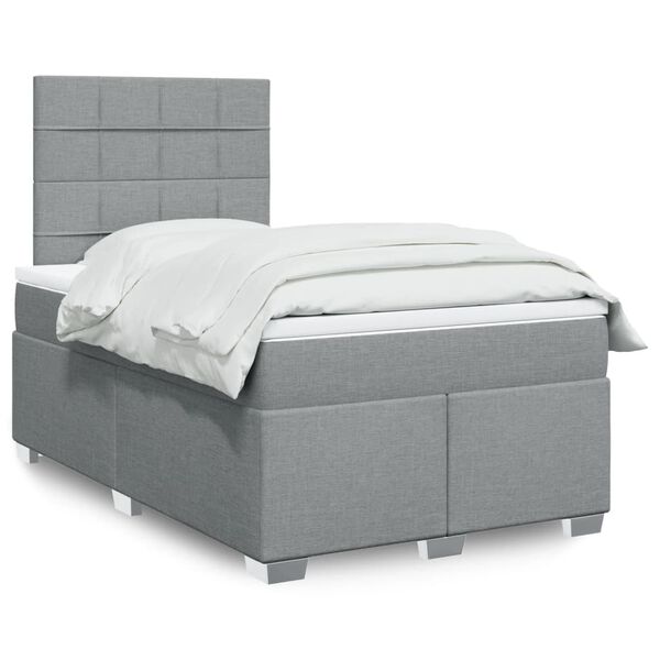 vidaXL &Kappa;&rho;&epsilon;&beta;ά&tau;&iota; Boxspring &mu;&epsilon; &Sigma;&tau;&rho;ώ&mu;&alpha; &Alpha;&nu;&omicron;&iota;&chi;&tau;ό &Gamma;&kappa;&rho;&iota; 120x190 &epsilon;&kappa;. &Upsilon;&phi;&alpha;&sigma;&mu;ά&tau;&iota;&nu;&omicron;