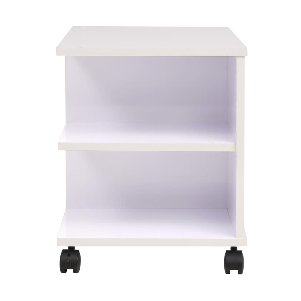 vidaXL Ραφιέρα με Ρόδες Λευκό Χρώμα 50 x 35 x 42 εκ.