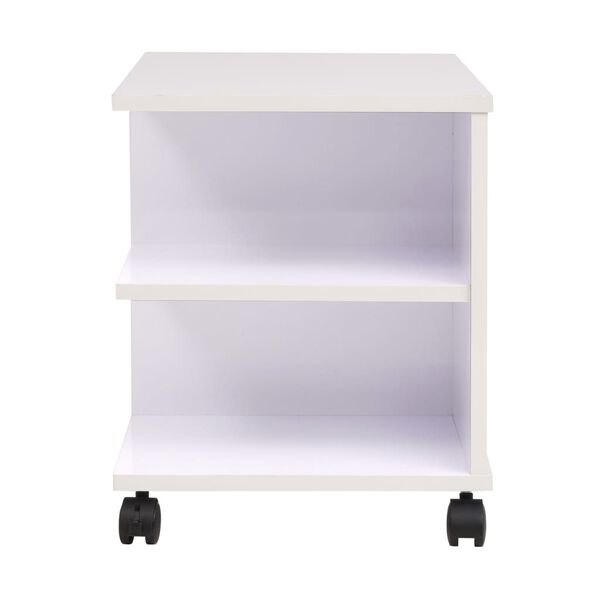 vidaXL Ραφιέρα με Ρόδες Λευκό Χρώμα 50 x 35 x 42 εκ.