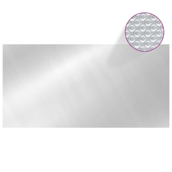 vidaXL Κάλυμμα Πισίνας Ασημί 975 x 488 εκ. από Πολυαιθυλένιο