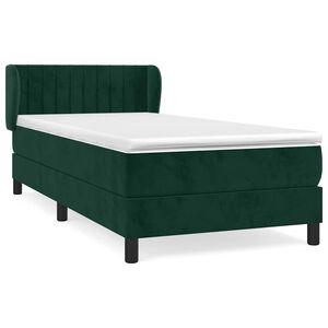 vidaXL &Kappa;&rho;&epsilon;&beta;ά&tau;&iota; Boxspring &mu;&epsilon; &Sigma;&tau;&rho;ώ&mu;&alpha; &Sigma;&kappa;&omicron;ύ&rho;&omicron; &Pi;&rho;ά&sigma;&iota;&nu;&omicron; 90x200 &epsilon;&kappa;. &Beta;&epsilon;&lambda;&omicron;ύ&delta;&iota;&nu;&omicron;