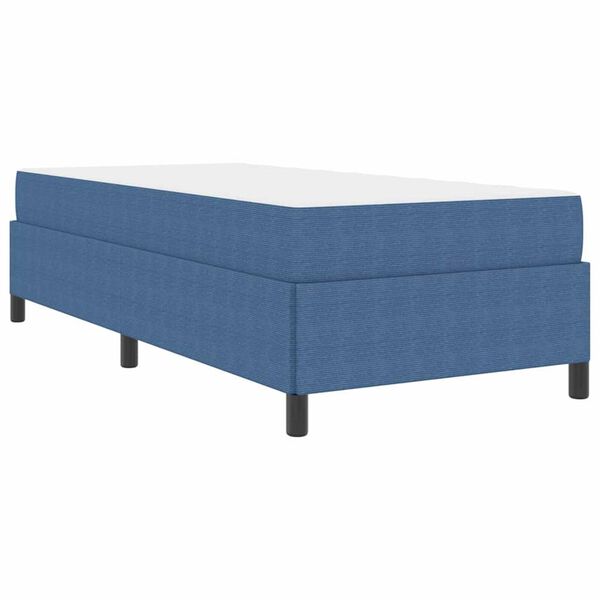 vidaXL Σκελετός Κρεβατιού Μπλε 90 x 190 cm Βελούδο