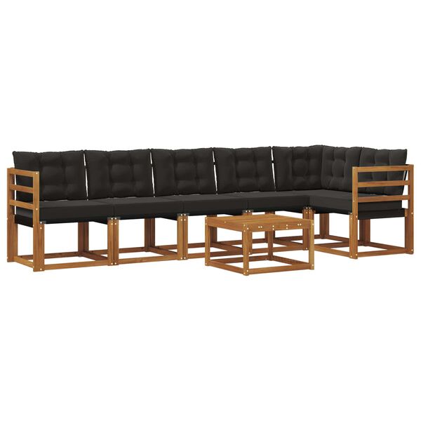 vidaXL &Sigma;&epsilon;&iota;&rho;ά &Kappa;&alpha;&nu;&alpha;&pi;έ &Epsilon;&xi;&omega;&tau;&epsilon;&rho;&iota;&kappa;&omicron;ύ &mu;&epsilon; &mu;&alpha;&xi;&iota;&lambda;ά&rho;&iota; 7 pcs &Phi;&upsilon;&sigma;&iota;&kappa;ό &kappa;&alpha;&iota; &Mu;&alpha;ύ&rho;&omicron;