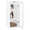 vidaXL Ντουλάπι Τοίχου Γυαλιστερό Λευκό 34,5 x 34 x 90 εκ.