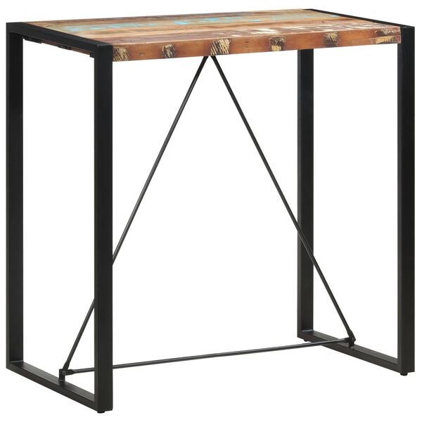 vidaXL Τραπέζι Μπαρ 110 x 60 x 110 εκ. από Μασίφ Ανακυκλωμένο Ξύλο
