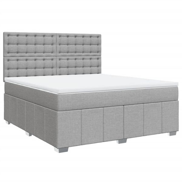 vidaXL &Kappa;&rho;&epsilon;&beta;ά&tau;&iota; Boxspring &mu;&epsilon; &Sigma;&tau;&rho;ώ&mu;&alpha; &Alpha;&nu;&omicron;&iota;&chi;&tau;ό &Gamma;&kappa;&rho;&iota; 180x200 &epsilon;&kappa;. &Upsilon;&phi;&alpha;&sigma;&mu;ά&tau;&iota;&nu;&omicron;