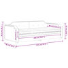 vidaXL Καναπές Κρεβάτι με Στρώμα Ανοιχτό Γκρι 80 x 200 εκ. Υφασμάτινο