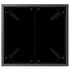 vidaXL Ξαπλώστρα με Τραπέζι 2 pcs Μαύρο 40 x 40 x 40.5 εκ