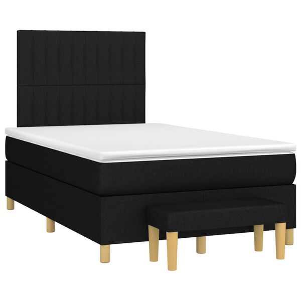 vidaXL &Kappa;&rho;&epsilon;&beta;ά&tau;&iota; Boxspring &mu;&epsilon; &Sigma;&tau;&rho;ώ&mu;&alpha; &Mu;&alpha;ύ&rho;&omicron; 120x200 &epsilon;&kappa;. &Upsilon;&phi;&alpha;&sigma;&mu;ά&tau;&iota;&nu;&omicron;