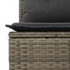 vidaXL Σετ Καναπέ Κήπου με αποθήκευση 7 pcs Γκρι Πολυ ράταν