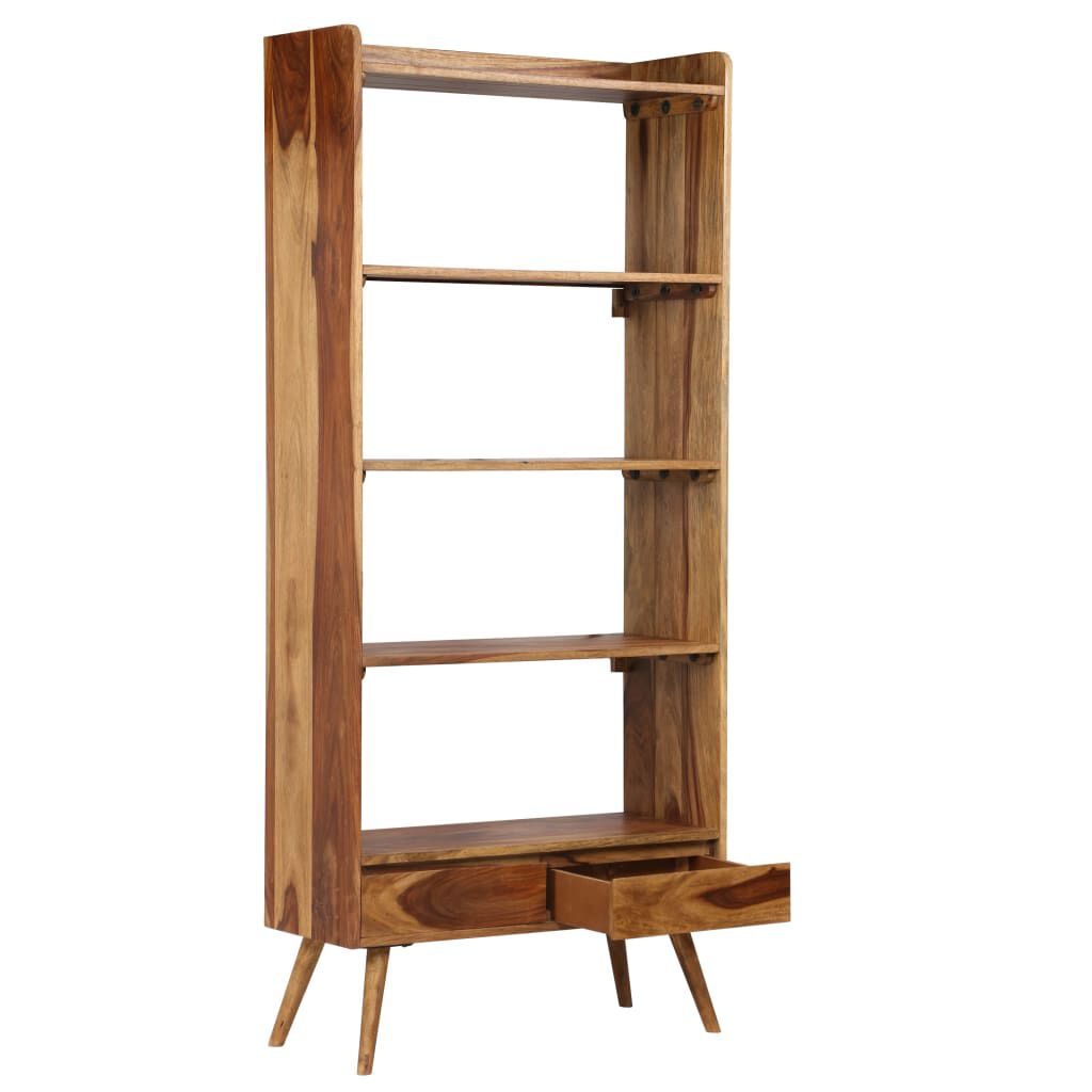 vidaXL Βιβλιοθήκη 75 x 30 x 170 εκ. από Μασίφ Ξύλο Sheesham
