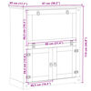 vidaXL Κάβα Κρασιών Corona 97x45x114 εκ. από Μασίφ Ξύλο Πεύκου