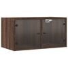vidaXL &Kappa;&omicron;&mu;&omicron;&delta;ί&nu;&alpha; 2 &tau;&epsilon;&mu;. &Kappa;&alpha;&phi;έ &Delta;&rho;&upsilon;&sigmaf; 68,5x37x35 &epsilon;&kappa;. &mu;&epsilon; &Gamma;&upsilon;ά&lambda;&iota;&nu;&epsilon;&sigmaf; &Pi;ό&rho;&tau;&epsilon;&sigmaf;