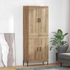 vidaXL Highboard 2 pcs Artisan Oak &Epsilon;&pi;&epsilon;&xi;&epsilon;&rho;&gamma;&alpha;&sigma;&mu;έ&nu;&omicron; &xi;ύ&lambda;&omicron;