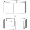 vidaXL Ζαρντινιέρα Σκουρ. 138 x 120 x 45εκ. Ατσάλι Σκληρυθέν στον Αέρα