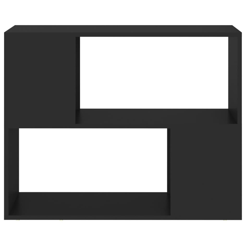 vidaXL Έπιπλο Τηλεόρασης Μαύρο 80 x 24 x 63 εκ. από Επεξ. Ξύλο