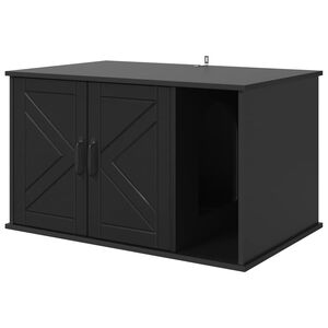 vidaXL &Sigma;&pi;ί&tau;&iota; &Gamma;ά&tau;&alpha;&sigmaf; &Mu;&alpha;ύ&rho;&omicron; 85 x 55 x 50,5 &epsilon;&kappa; &Epsilon;&pi;&epsilon;&xi;&epsilon;&rho;&gamma;&alpha;&sigma;&mu;έ&nu;&omicron; &Xi;ύ&lambda;&omicron;