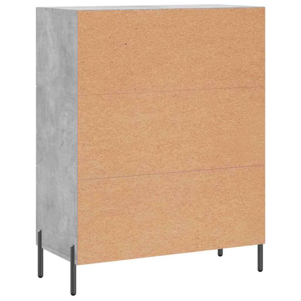 vidaXL Ντουλάπι Γκρι Σκυροδέματος 69,5x34x90 εκ. Επεξεργασμένο Ξύλο