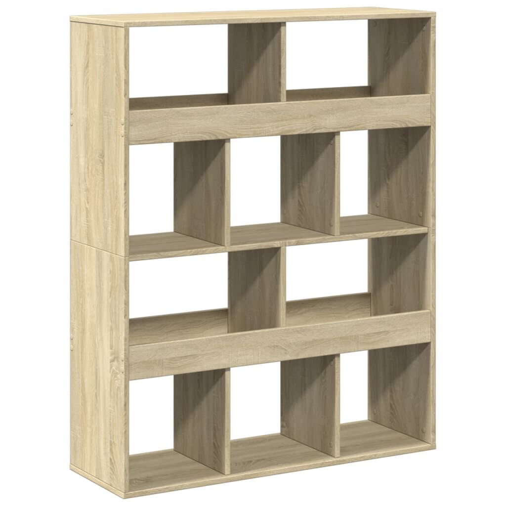 vidaXL Βιβλιοθήκη Sonoma Δρυς 100x33x125,5 εκ. από Επεξεργασμένο Ξύλο