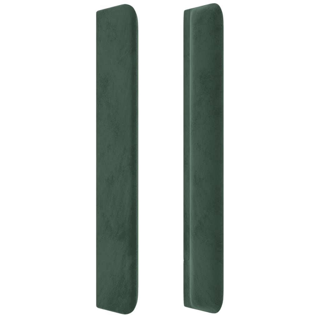 vidaXL Κεφαλάρι με Πτερύγια Πράσινο 83x16x118/128 εκ. Βελούδινο