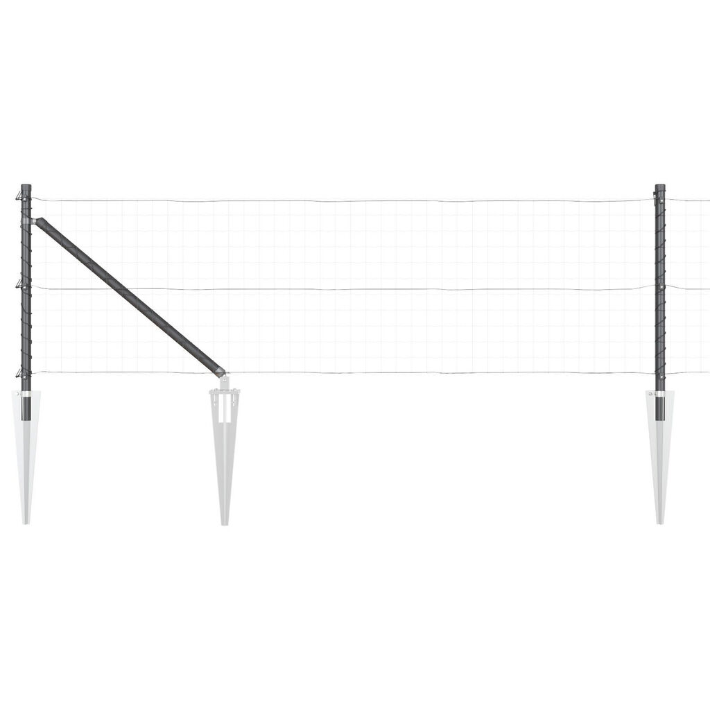 vidaXL Στηλοχώματα με Σημείο 26 τμχ Ø32 mm 60 cm Γαλβανισμένο Χάλυβα