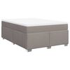 vidaXL &Kappa;&rho;&epsilon;&beta;ά&tau;&iota; Boxspring &mu;&epsilon; &Sigma;&tau;&rho;ώ&mu;&alpha; Taupe 140x190 &epsilon;&kappa;. &Upsilon;&phi;&alpha;&sigma;&mu;ά&tau;&iota;&nu;&omicron;