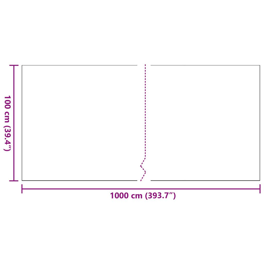 vidaXL Τεχνητό Χλόοτάπητα Μαύρο 10x1 μ