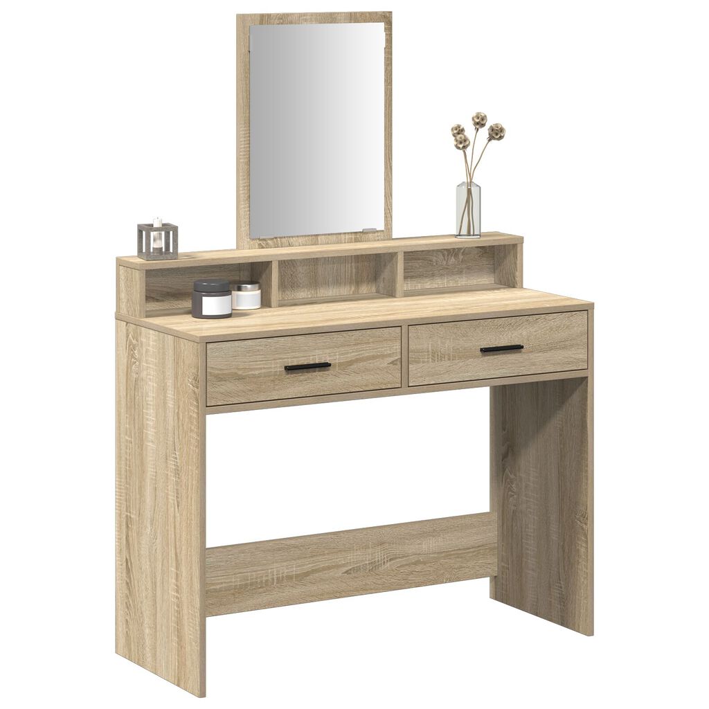 Τουαλέτα vidaXL με Συρτάρια Sonoma Oak 100x41x140 εκ.