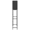 vidaXL Ραφιέρα 2 Επιπέδων για Πλυντήριο Μαύρη 71x29,5x170,5 εκ. Σίδερο