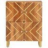 vidaXL Βοηθητικό Έπιπλο Καφέ/Μαύρο 60x33,5x75 εκ. Μασίφ Ξύλο Μάνγκο