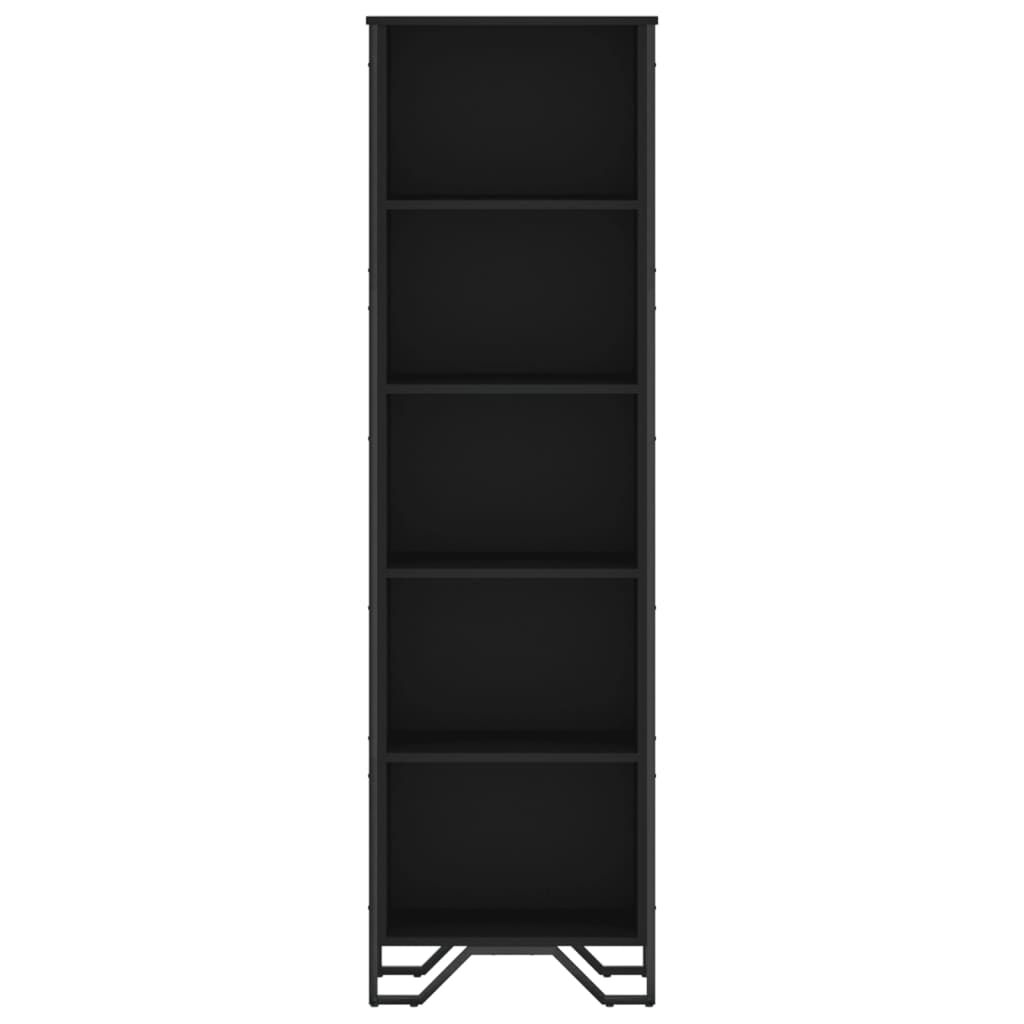 vidaXL Βιβλιοθήκη Μαύρη 50x31x169 εκ. από Επεξεργασμένο Ξύλο