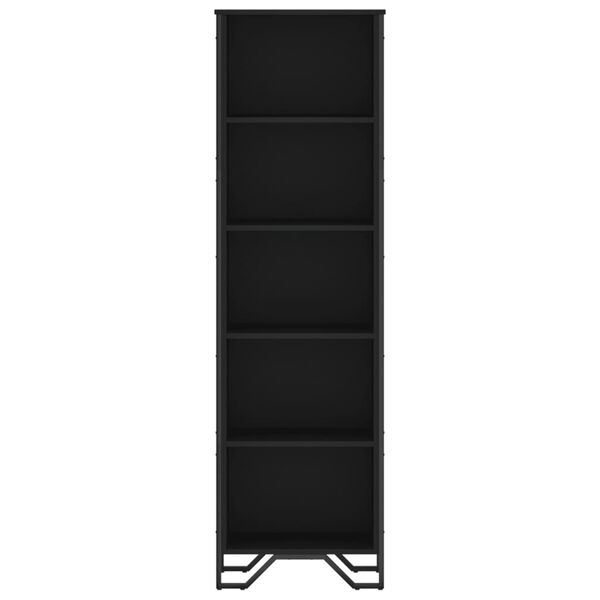vidaXL Βιβλιοθήκη Μαύρη 50x31x169 εκ. από Επεξεργασμένο Ξύλο