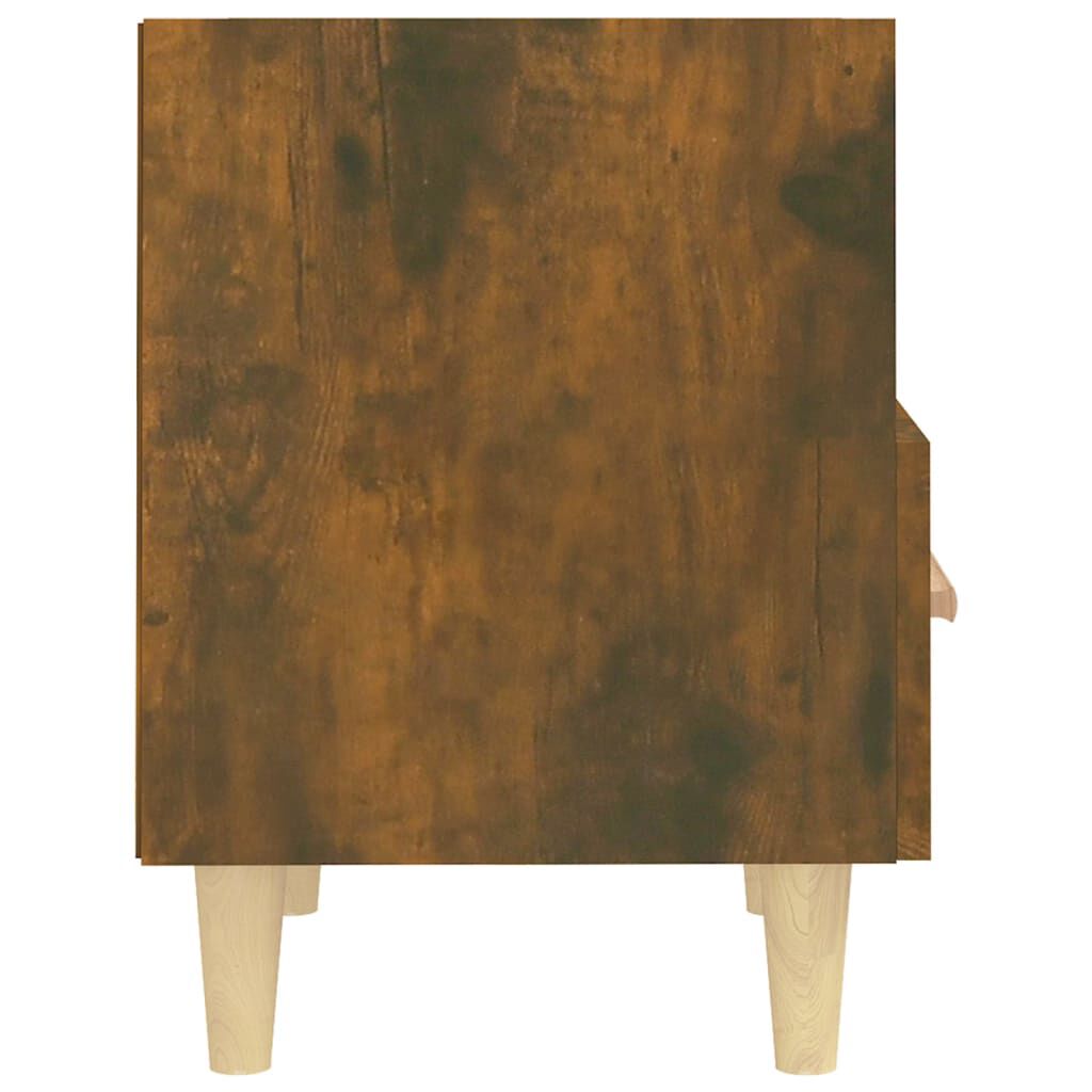 vidaXL Κομοδίνο Καπνιστή Δρυς 40 x 35 x 47 εκ.