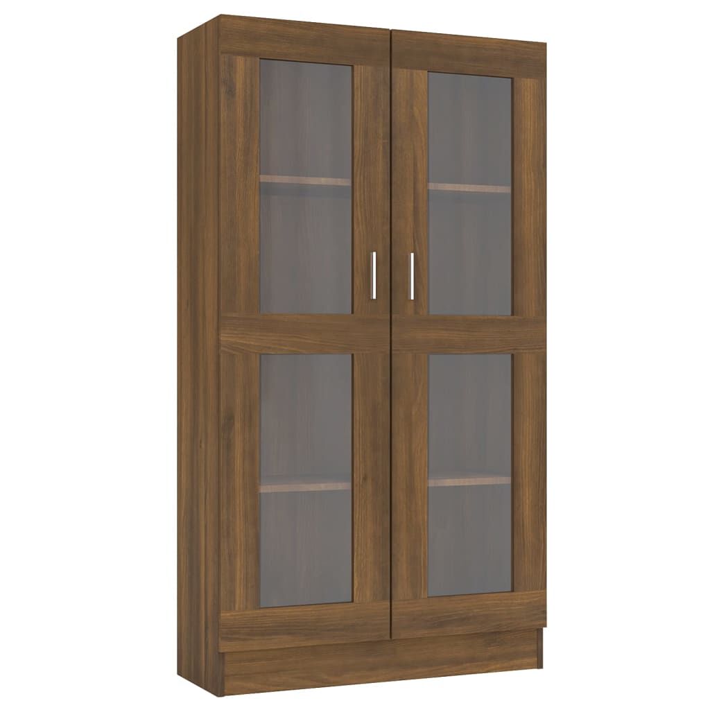 vidaXL Βιτρίνα Καφέ Δρυς 82,5 x 30,5 x 150 εκ. από Επεξεργασμένο Ξύλο