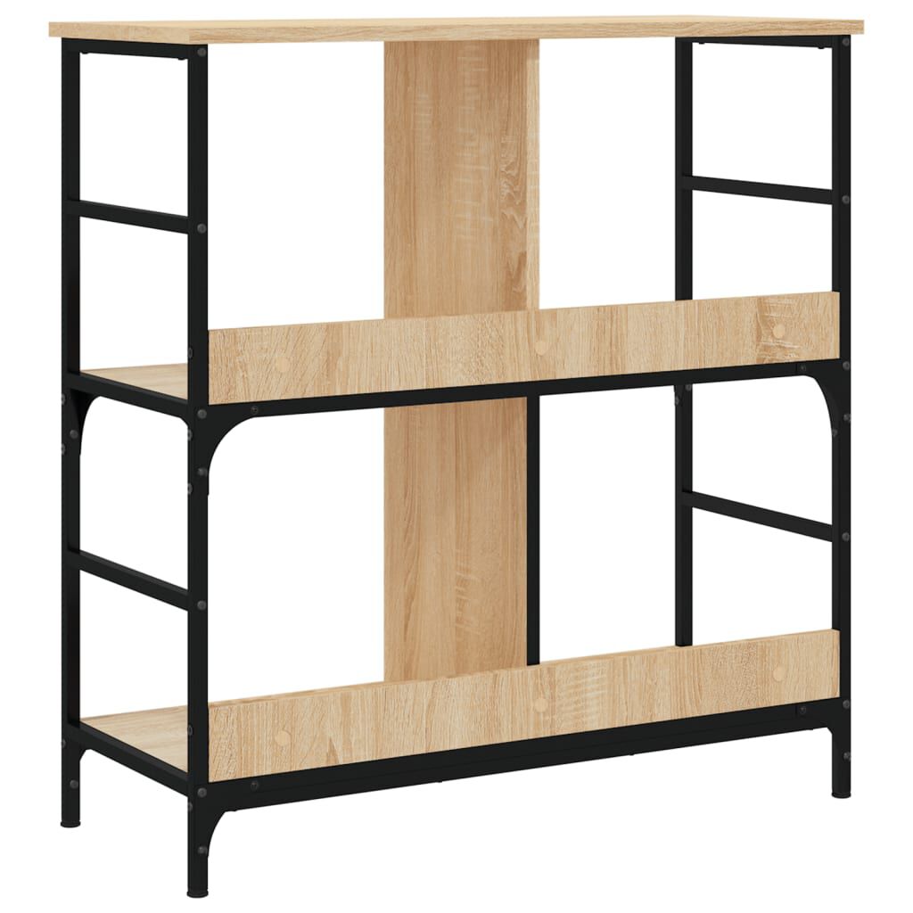 vidaXL Βιβλιοθήκη Sonoma Δρυς 78,5 x 33 x 82 εκ. Επεξεργασμένο Ξύλο