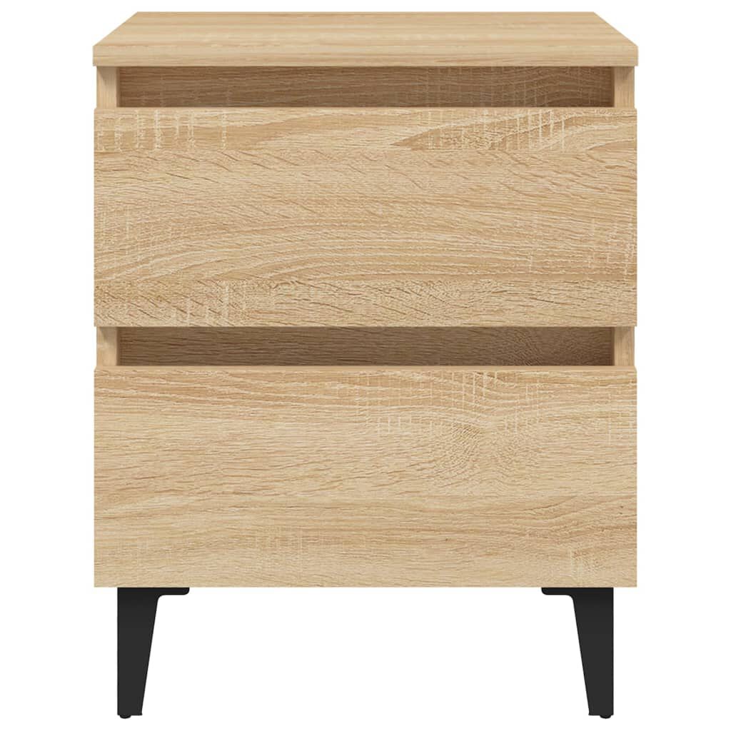 vidaXL Κομοδίνο Sonoma Δρυς 40 x 35 x 50 εκ. από Επεξ. Ξύλο