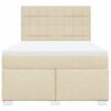 vidaXL &Kappa;&rho;&epsilon;&beta;ά&tau;&iota; Boxspring &mu;&epsilon; &Sigma;&tau;&rho;ώ&mu;&alpha; &Kappa;&rho;&epsilon;&mu; 140x190 &epsilon;&kappa;. &Upsilon;&phi;&alpha;&sigma;&mu;ά&tau;&iota;&nu;&omicron;